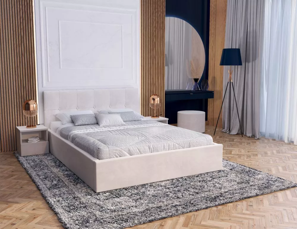 Gulta Rino Premium Standard ar stelāžu Guļamvietas platums: 180 cm, Guļamvietas garums: 200 cm, stelāžas tips: metāla, ·
