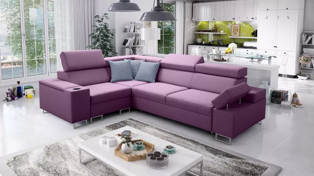 Dīvāns Solvato 2 Standard · Violets · 209 × 283 × 81 cm