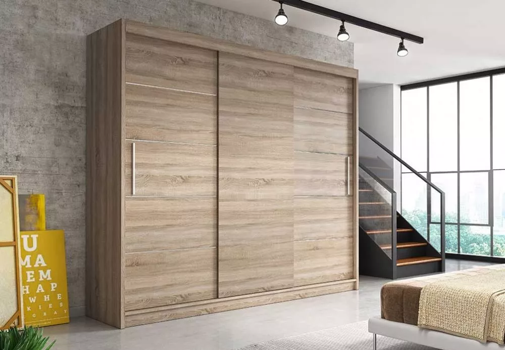 Skapis Alba Basic 250 · Sonoma · 250 × 61 × 218 cm