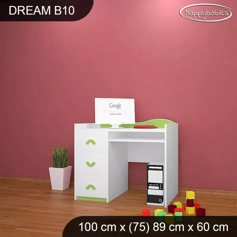 Bērnu rakstāmgalds Dream B10 Maksimālais augstums: 89 cm, · 100 × 75 × 60 cm