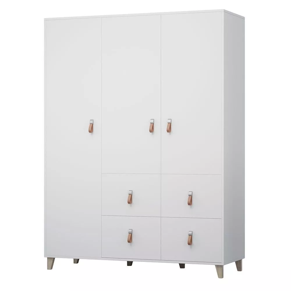 Skapis Figo 19 · Balts · 150 × 55 × 201 cm