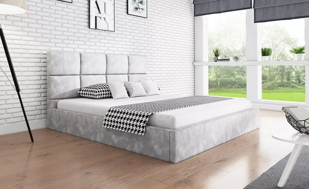 Gulta Slim 1 standard ar stelāžu Guļamvietas platums: 90 cm, Guļamvietas garums: 200 cm, stelāžas tips: koka, · Gaiši pe