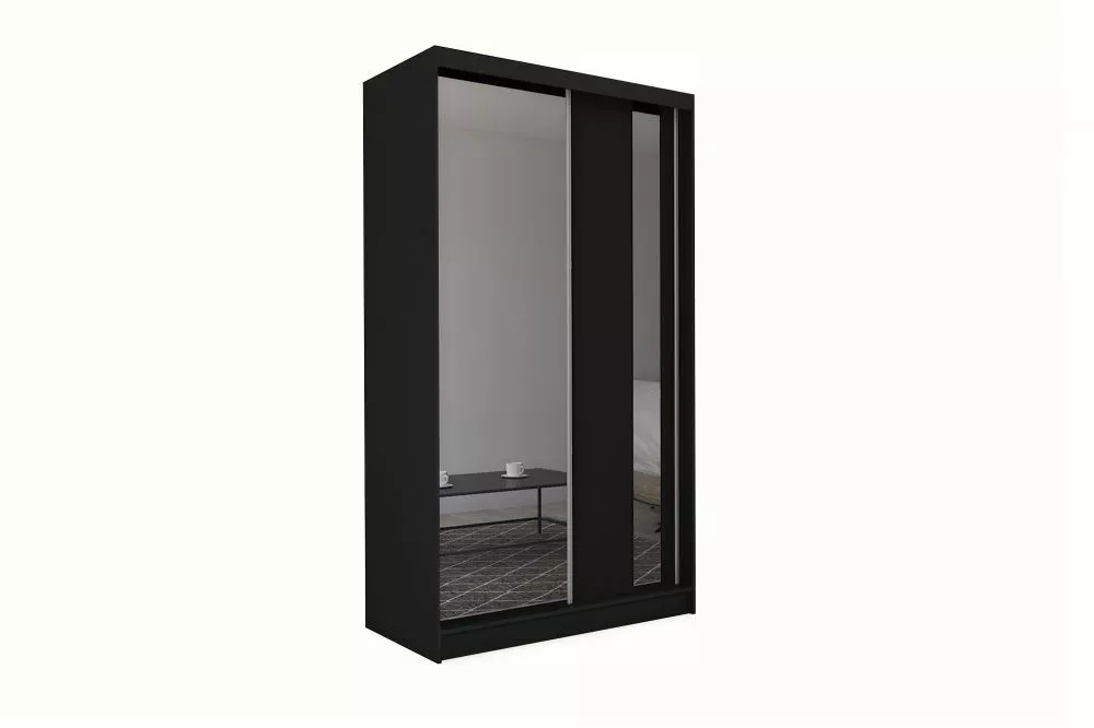 Skapis Gracja ar LED · Melns · 150 × 61 × 216 cm