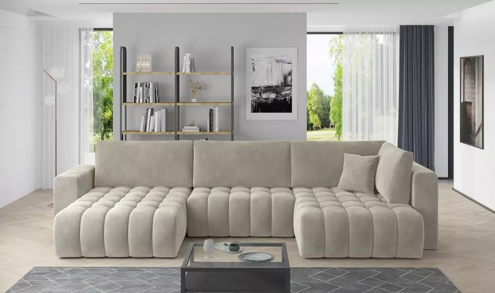 Dīvāns Bonito standard · Krēma · 170 × 350 × 85 cm