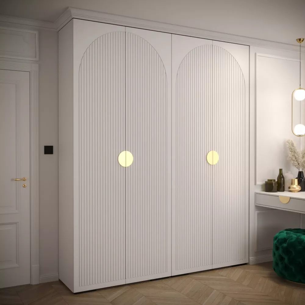 Skapis Manhattan Ryfel 1 · Balts · 200 × 47 × 236.7 cm