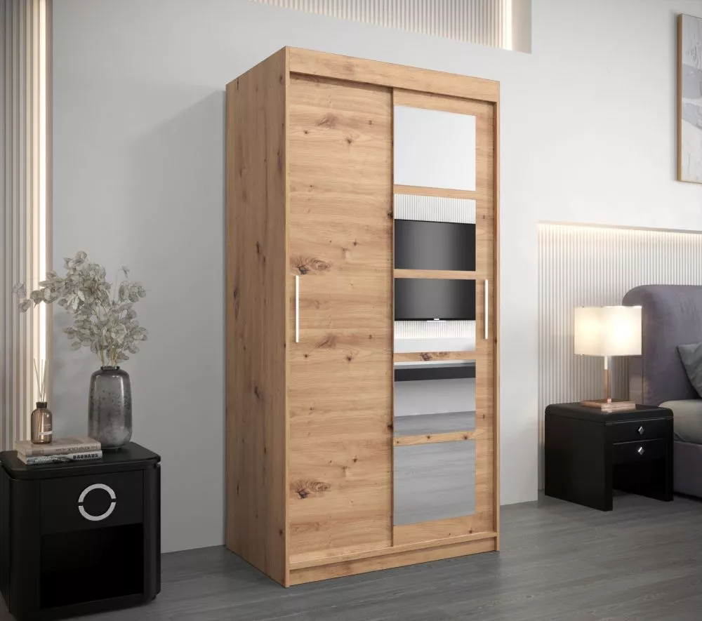 Skapis Roma 1 · Ozols artisan · 100 × 62 × 200 cm
