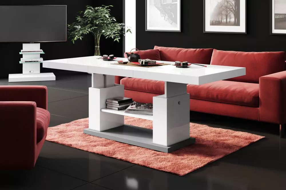 Žurnālgalds Matera 2 Korpusa krāsa: balts, · 120 × 70 × 50 cm