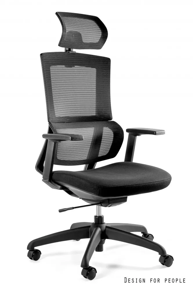 Datorkrēsls Elegance Comfort Sēdvietas platums: 46 cm, · Melns · 61 × 62 × 119 cm