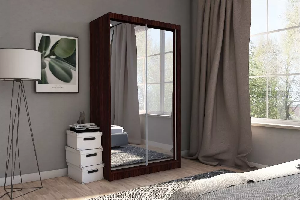Skapis Debora ar LED · Venge · 150 × 61 × 216 cm