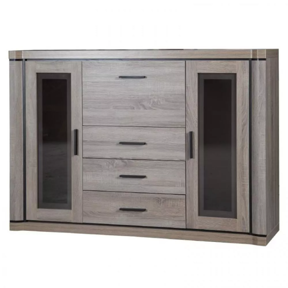 Kumode Dallas D7 · Trifeļu ozols · 157 × 43.5 × 111 cm