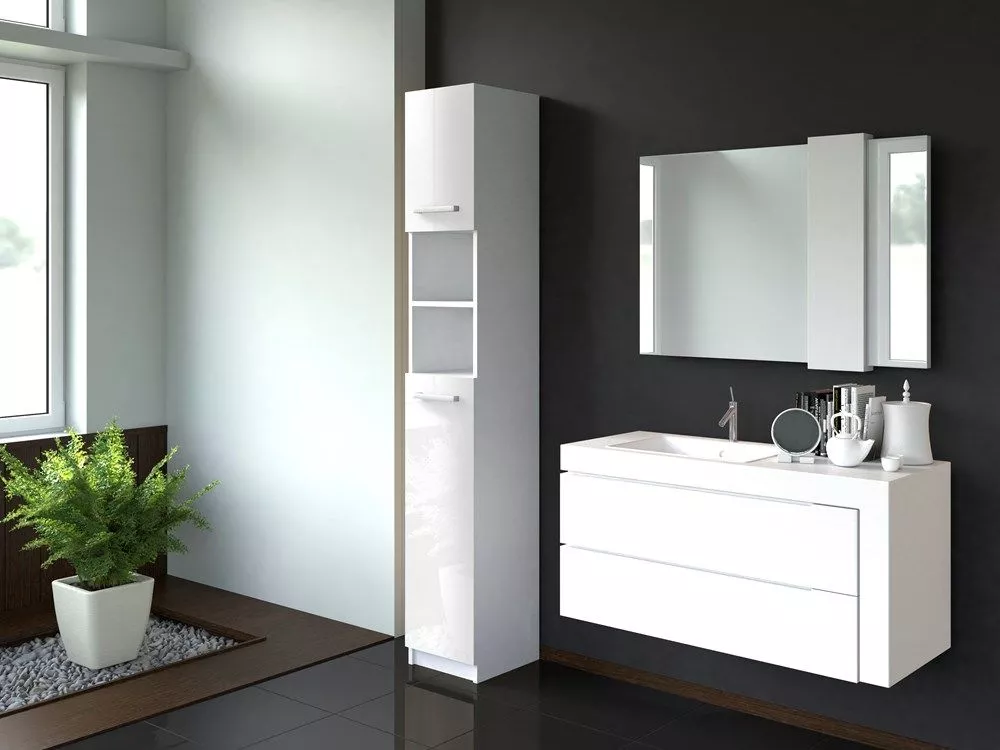 Plaukts Marbela gloss · Balts · 32 × 183 × 30 cm