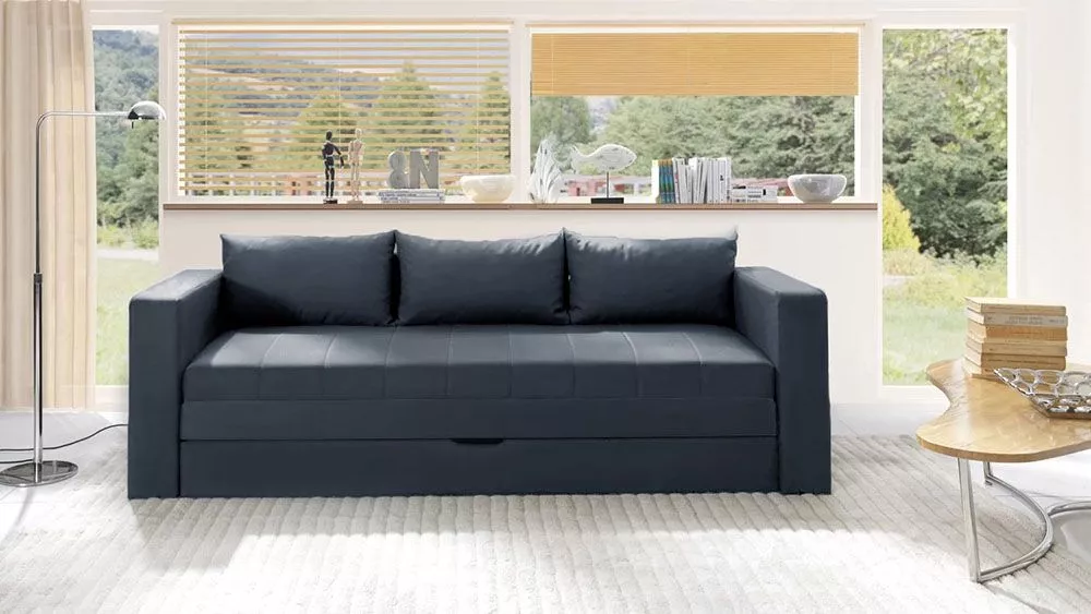 Dīvāns Euforia Duo Sofa Standard · Grafīts · 75 × 222 × 77 cm