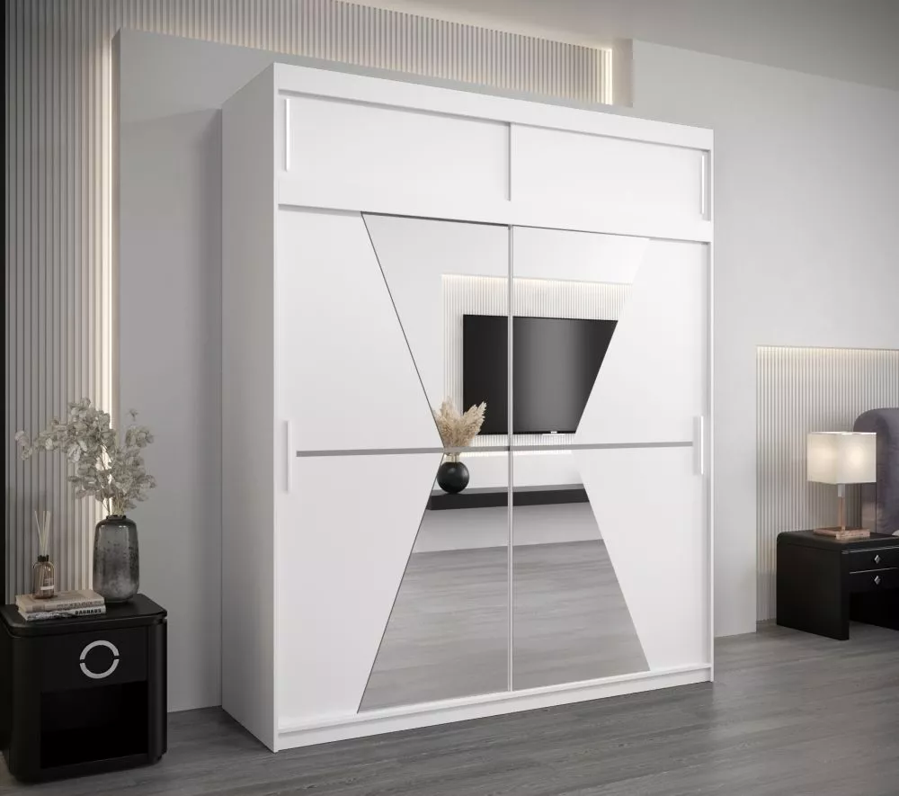 Skapis Maroko Premium · Balts · 200 × 62 × 240 cm