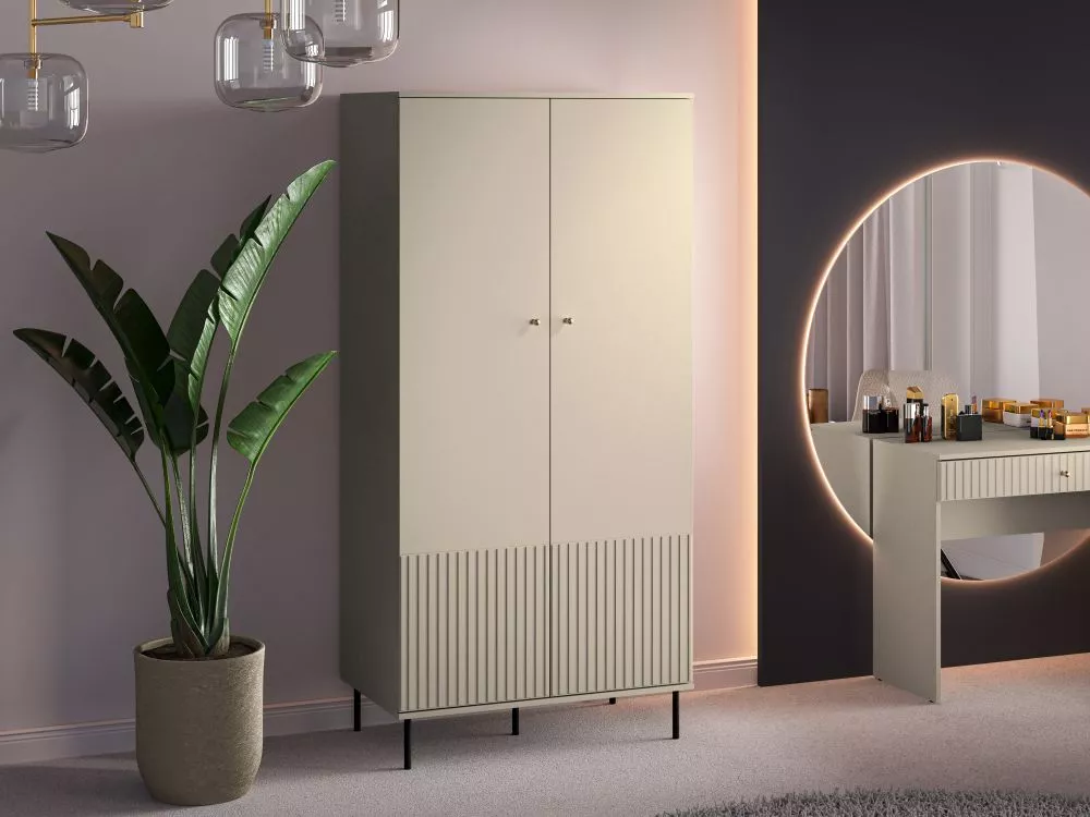 Skapis Sophie 01 · Bēšs · 92 × 53 × 190 cm