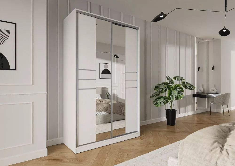 Skapis Trend 8 · Balts · 150 × 60 × 245 cm