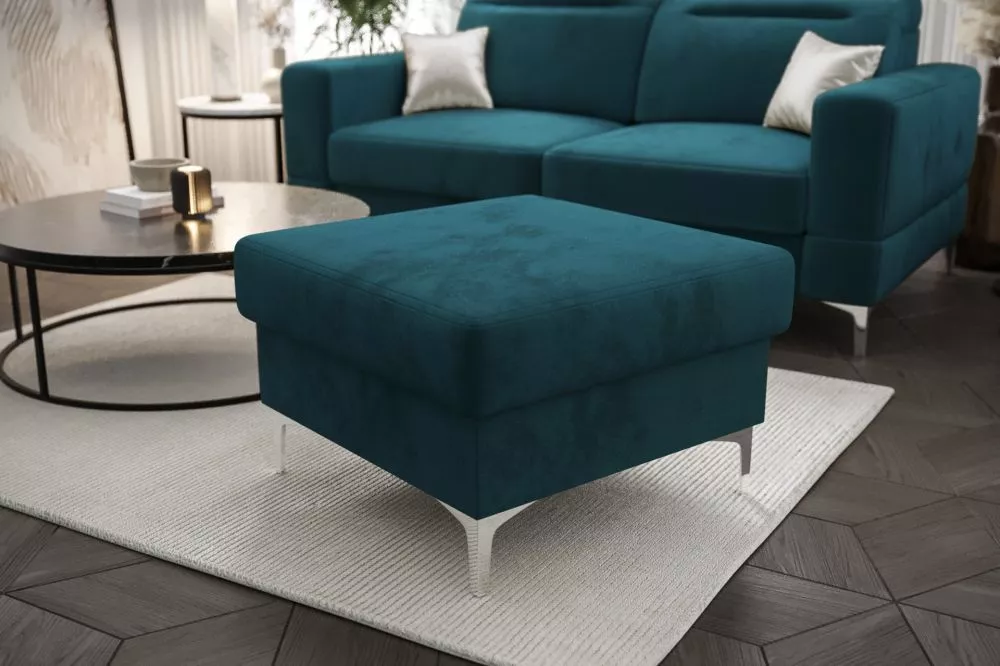 Pufs Malibu Square P Standard Auduma numurs: Element 21, · Zils · 70 × 49 × 70 cm