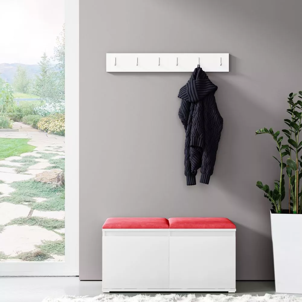 Apavu plaukts Emi 5 Trinity Korpusa krāsa: balts, · 100 × 40 cm