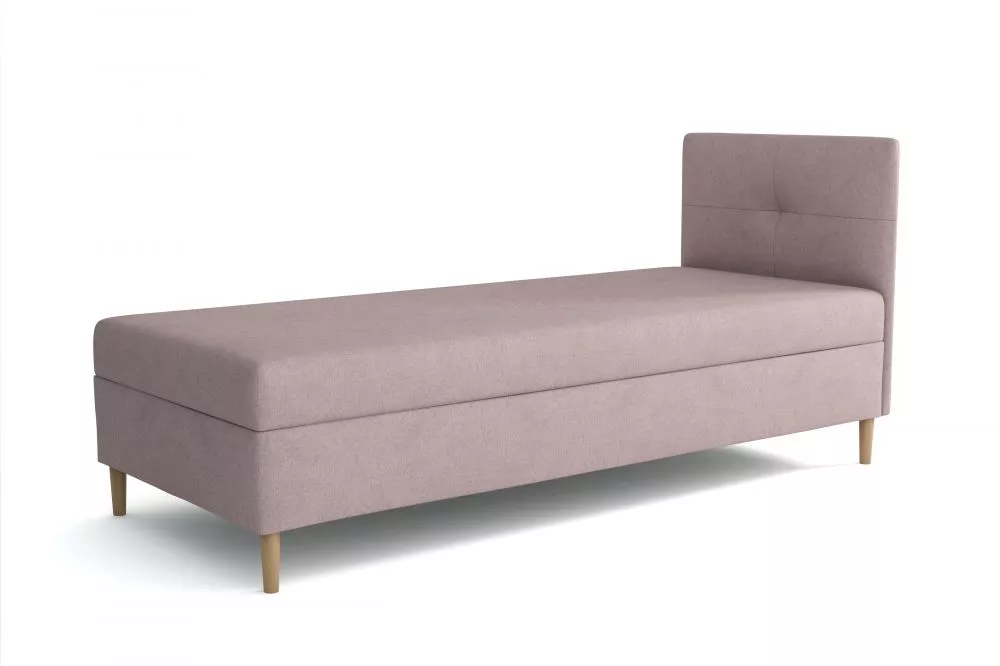 Dīvāns Enzo Classic standard Atvēršanas puse: labā, · Rozā · 92 × 204 × 112 cm