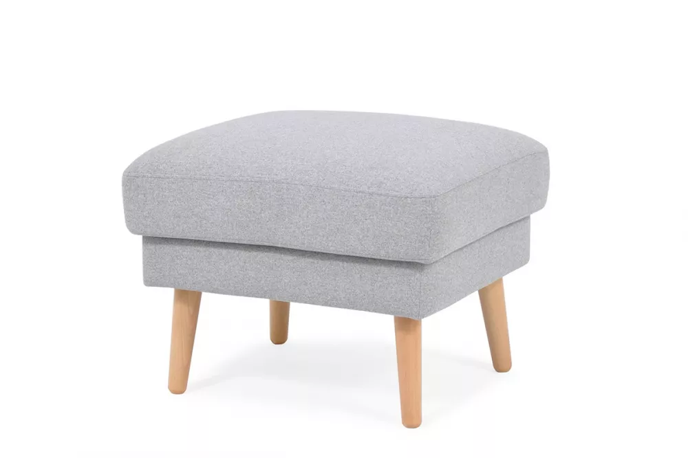 Pufs Hampi P Standard Auduma numurs: Baku 4, · Gaiši pelēks · 67 × 50 × 55 cm