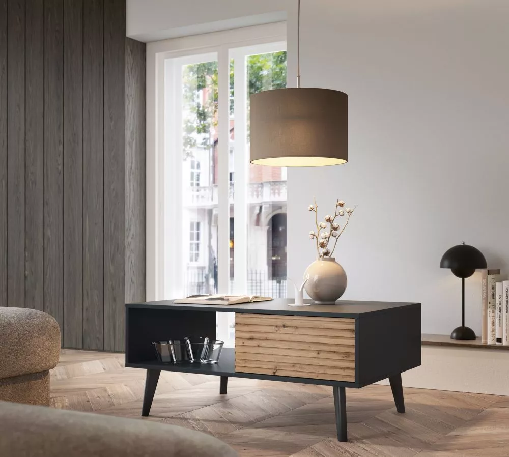 Žurnālgalds Willow L104 Korpusa krāsa: melns, · 104 × 68 × 46 cm
