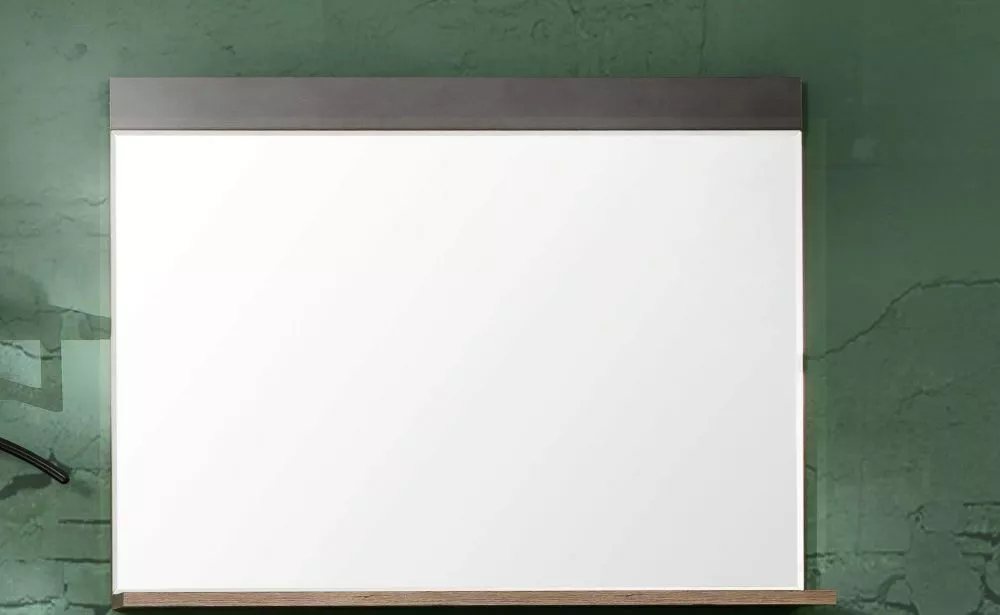 Spogulis Indy 09 Korpusa krāsa: betons, Elementu krāsa: brūns, · 90 × 16 × 69 cm