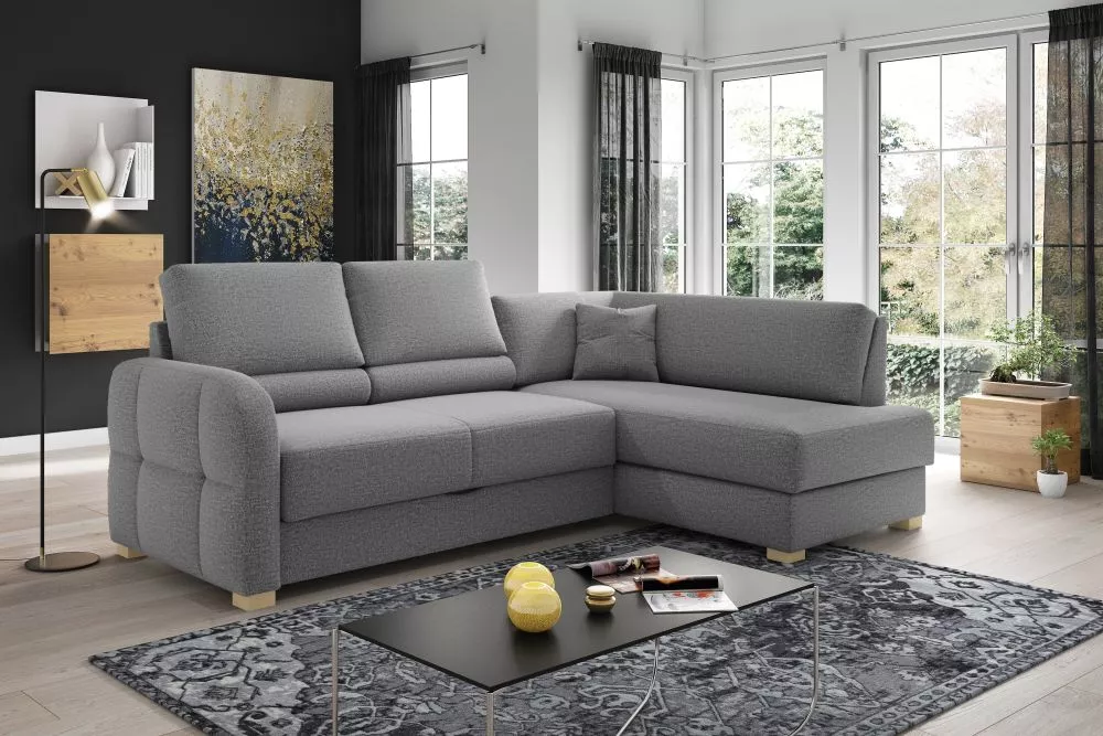 Dīvāns Flores Standard · Pelēks · 162 × 243 × 76 cm