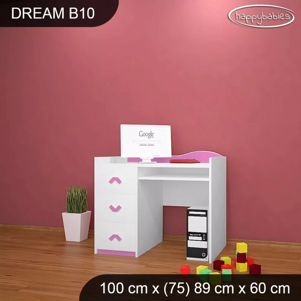 Bērnu rakstāmgalds Dream B10 Maksimālais augstums: 89 cm, · 100 × 75 × 60 cm