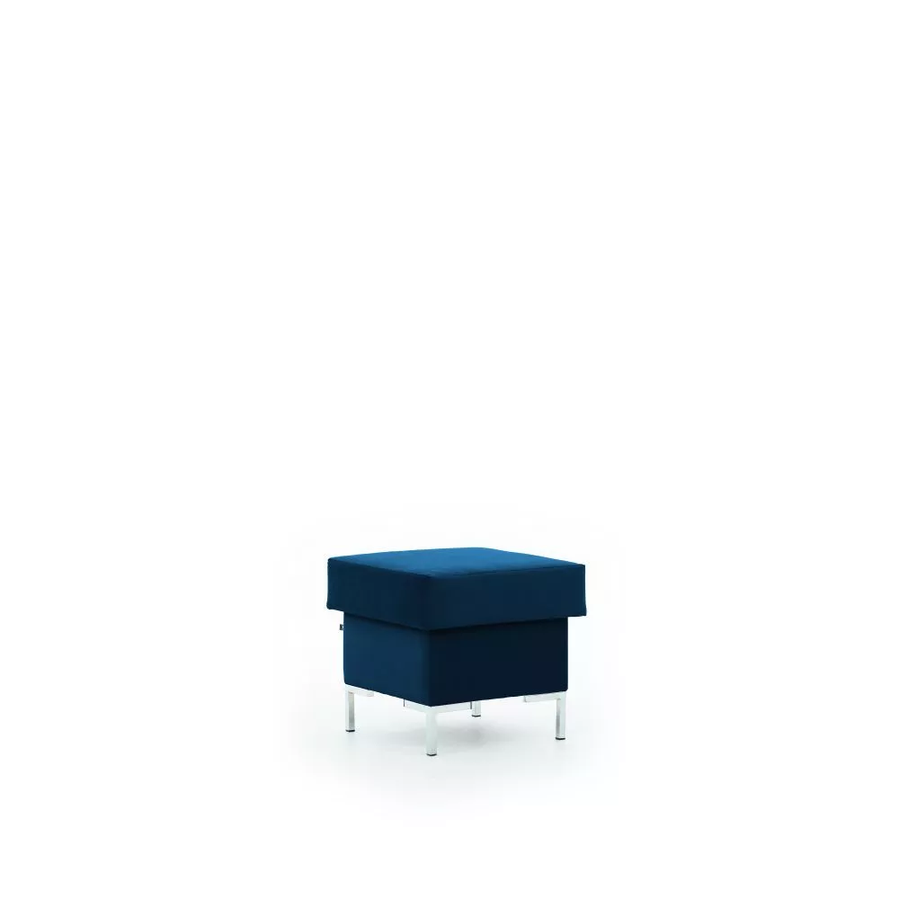 Pufs Solvo P Standard Auduma numurs: Modone 17038, · Zila · 53 × 51 × 53 cm