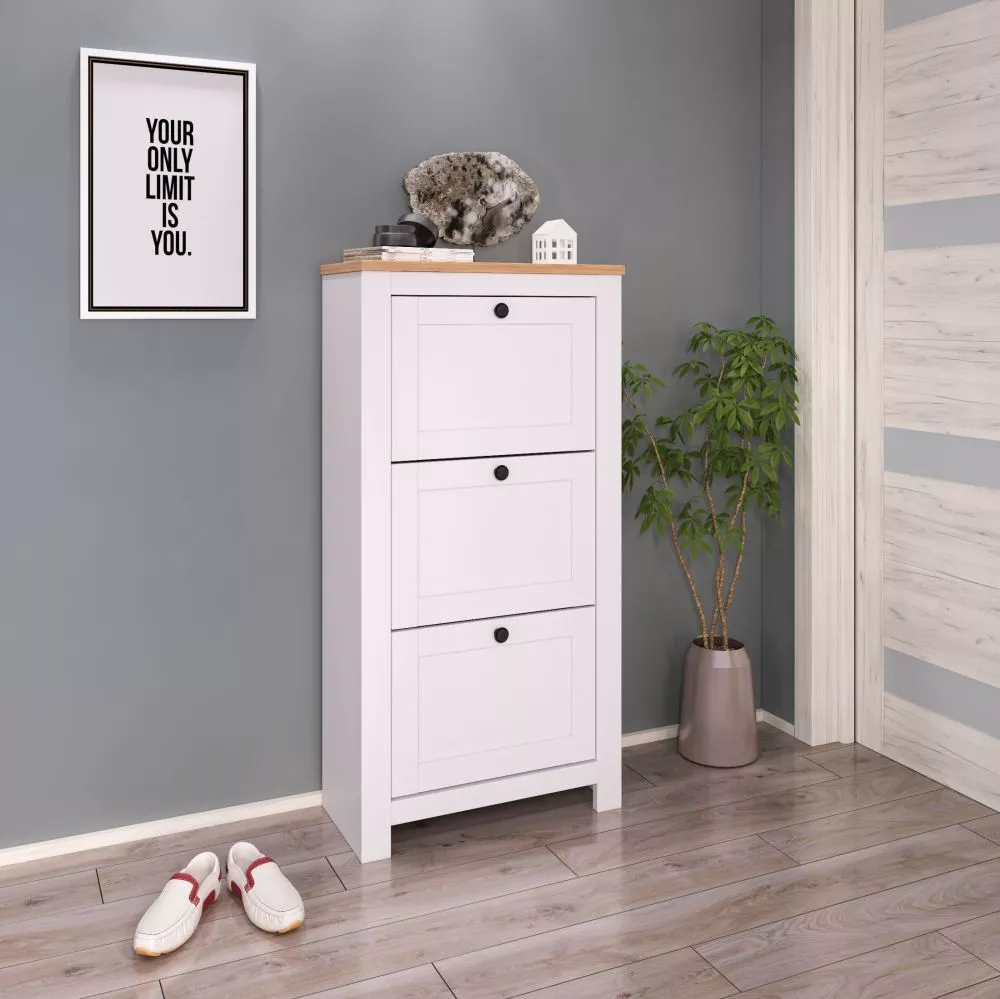 Apavu plaukts Tokio C Korpusa krāsa: balts, · 63.7 × 127 × 31 cm