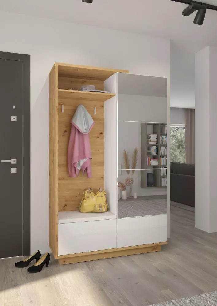 Koridora iekārta Hybrid HYB-16 Beige · 120 × 40 × 191 cm