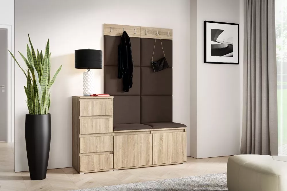 Apavu plaukts Emi 34 Trinity Korpusa krāsa: sonoma, · 130 × 184.5 × 40 cm