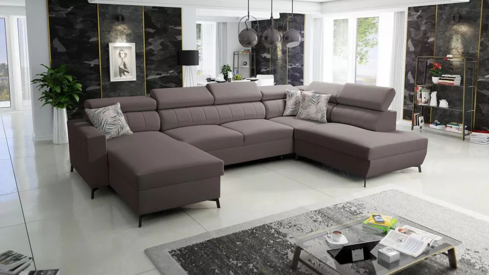 Dīvāns Baltico 6 Premium Standard · Brūns · 224 × 351 × 83 cm