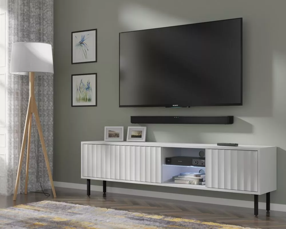 TV tumba Vina ar LED · 156 × 31 × 46 cm