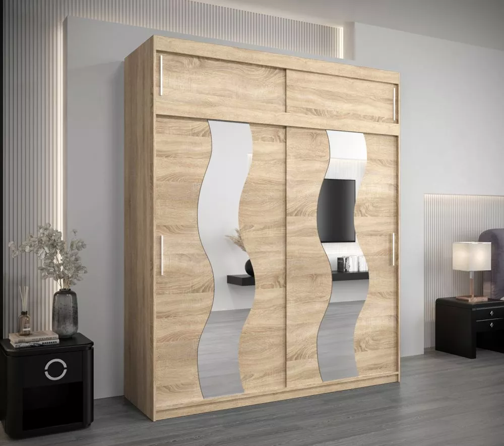 Skapis Sewilla Plus · Sonoma · 200 × 62 × 240 cm