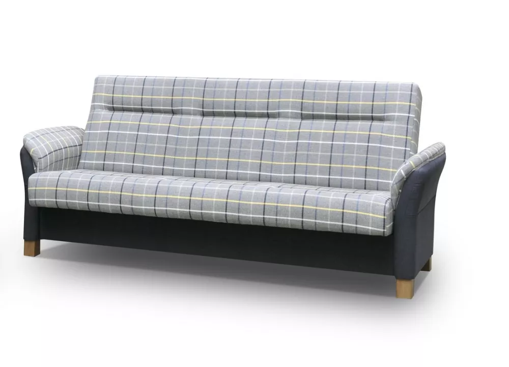 Dīvāns Avanti 2 3S Standard · Pelēks + zils · 86 × 226 × 100 cm