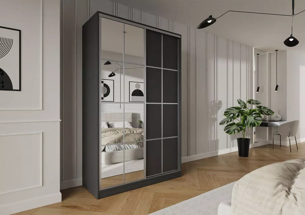 Skapis Trend 12 · Grafīts · 150 × 60 × 245 cm