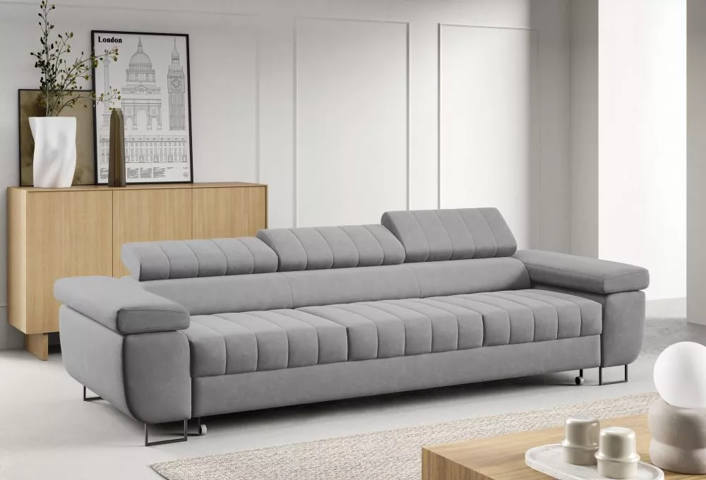 Dīvāns Horizonte Sofa standard · Gaiši pelēks · 98 × 262 × 90 cm