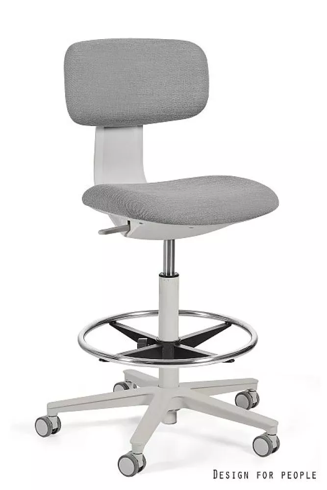 Datorkrēsls Robin Plus Comfort Korpusa krāsa: gaiši pelēks, Elementu krāsa: gaiši pelēks, Sēdvietas platums: 42.5 cm, · 