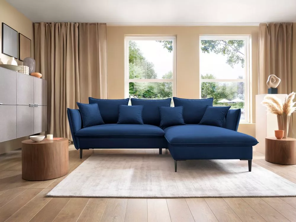 Dīvāns Gloss Comfort standard · Zils · 167 × 258 × 91 cm