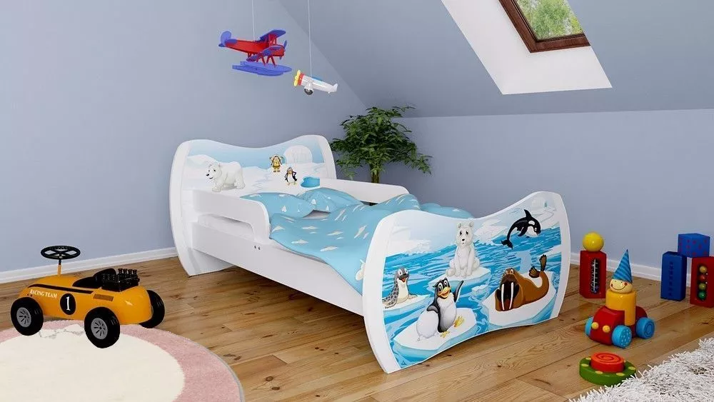 Bērnu gulta Dream L03 160x80 DM31 ar stelāžu Guļamvietas platums: 80 cm, Guļamvietas garums: 160 cm, · 104 × 164 × 71 cm