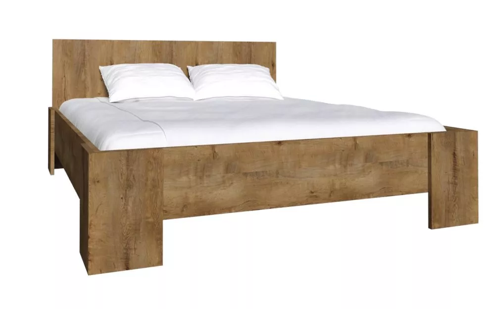Gulta Montana L2 ar stelāžu Guļamvietas platums: 180 cm, Guļamvietas garums: 200 cm, · Ozols lefkas · 184.5 × 207 × 100 