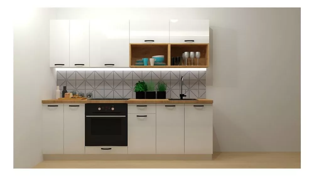 Virtuves komplekts Top Line 240 Materiāls : MDF + LKSP plātne,