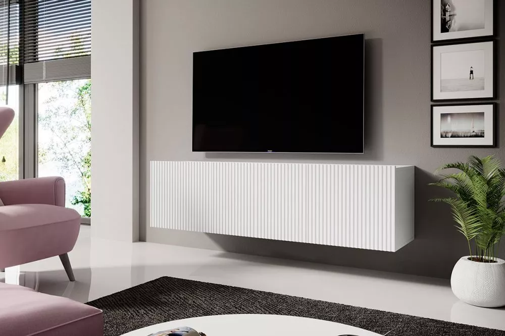 TV tumba Nicole RTV 150 2K1SZ W · Balts · 150 × 45 × 33 cm