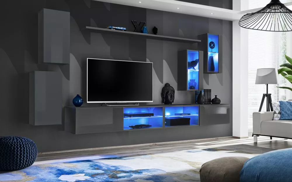 Sekcija Switch 25 · Grafīts · 280 × 40 cm