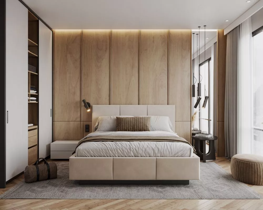 Gulta Aveiro Standard ar stelāžu Guļamvietas platums: 90 cm, Guļamvietas garums: 200 cm, stelāžas tips: metāla, · Krēms 
