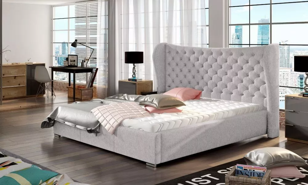 Gulta Lancaster Premium Standard ar stelāžu Guļamvietas platums: 180 cm, Guļamvietas garums: 200 cm, stelāžas tips: metā