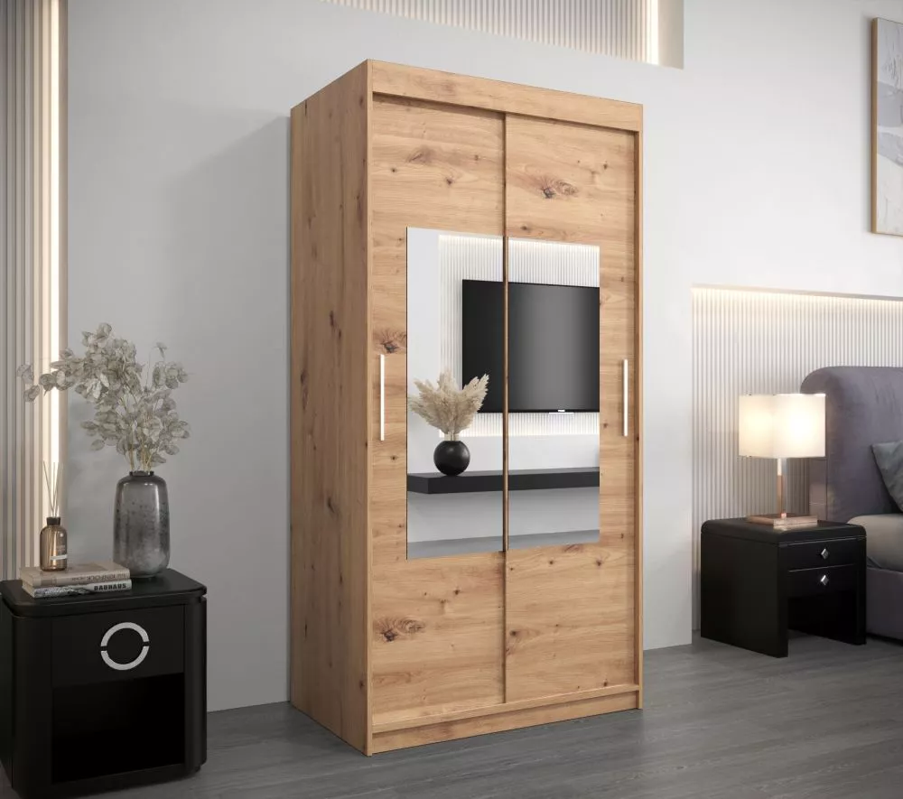 Skapis Torino · Ozols artisan · 100 × 62 × 200 cm