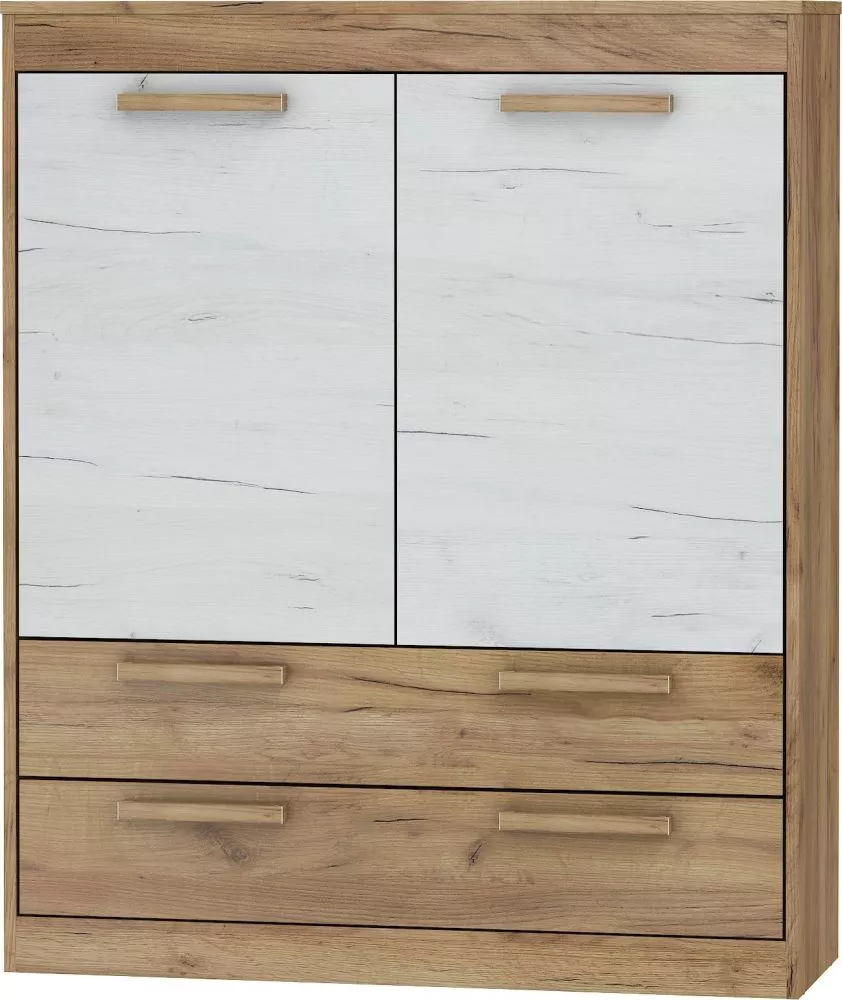 Plaukts Maximus MXS 26 · Zelts ozols + balts ozols · 100 × 120.8 × 33.4 cm