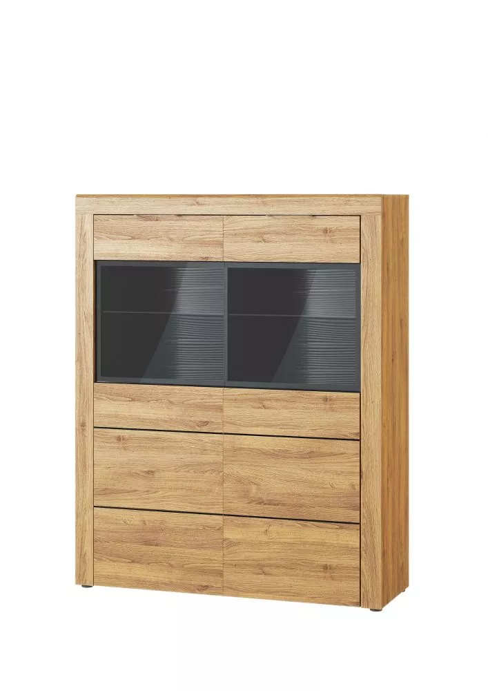 Sekcija Kama 15 ar LED Korpusa krāsa: ozols, · 119 × 40 × 148 cm