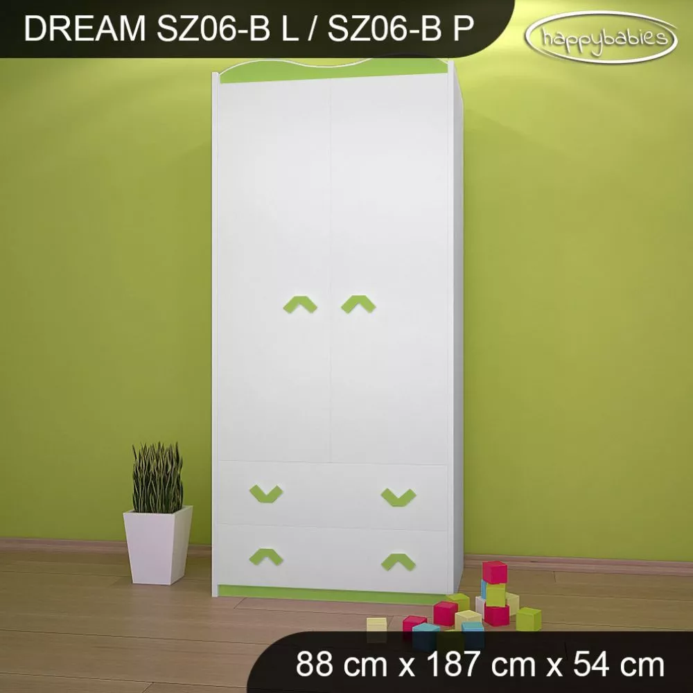 Bērnu skapis Dream SZ06-B · 88 × 54 × 187 cm